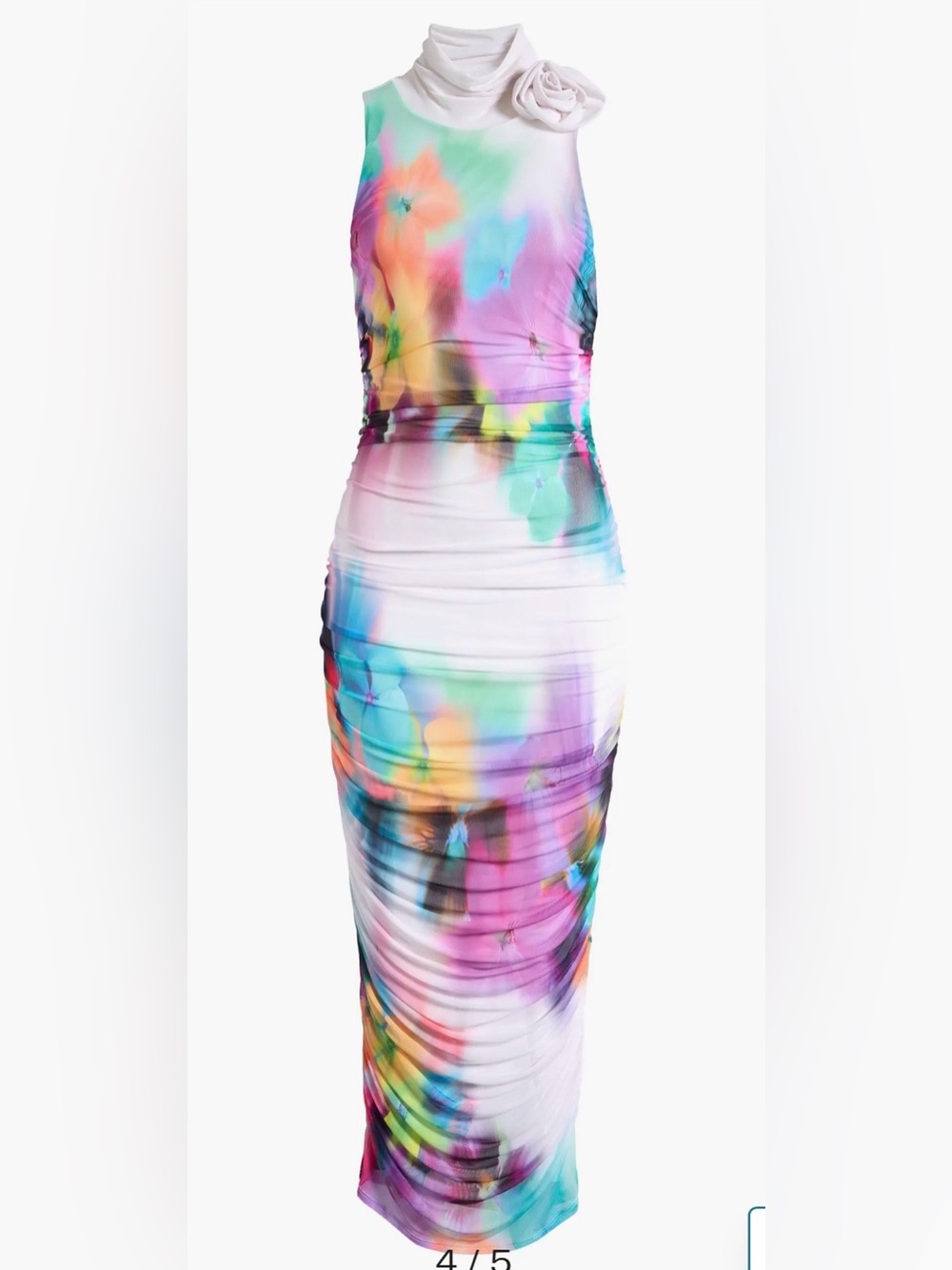 AFRM Multicolor Tie-Dye Maxi Skirt — Pink, Purple, Blue, Green, Yellow - Picture 4 of 9